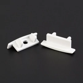 LED aluminium profil végzáró (41011hez) - 2 db - fehér