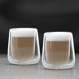 Duplafalú üveg pohár, 300 ml, 2 db / doboz