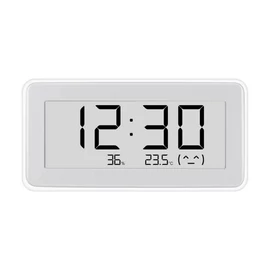 XIAOMI MI Temperature and Humidity Monitor Clock Pro okos hőmérő és páratartalom érzékelő Bluetooth FEHÉR