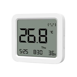 XIAOMI MI Temperature and Humidity Monitor 3 Mini okos hőmérő és páratartalom érzékelő Bluetooth FEHÉR