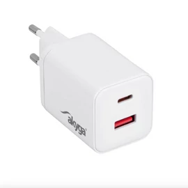 Akyga AK-CH-28 Töltő USB-A + USB-C PD 5-21V / max. 3A 45W Quick Charge 3.0 GaN