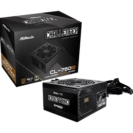 ASRock Challenger CL-750B 750W 80 PLUS BRONZE tápegység, fekete