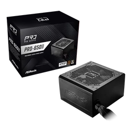 ASRock PRO-650B 850W 80 PLUS BRONZE tápegység