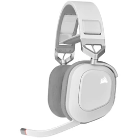 CORSAIR HS80 RGB WIRELESS Premium Gaming Headset, Fehér