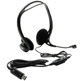 Logitech PC 960 sztereó mikrofonos fejhallgató /981-000100/
