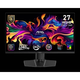 MSI MAG 273QP QD-OLED X24 WQHD 240Hz monitor, fekete