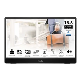 MSI PRO MP161 E2 15.6" FHD Type-C hordozható monitor