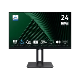 MSI PRO MP245PG 23.8" IPS FHD 100Hz állítható magasságú monitor, fekete