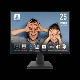 MSI PRO MP252 - 24.5" FHD IPS 100Hz monitor, fekete