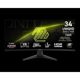 MSI MAG 346CQ - 34" WQHD VA 180Hz ívelt monitor, fekete