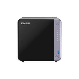 4-bay 3.5" desktop NAS, AL524 4C 2.0GHz, 4GB DDR4 RAM (max 16GB), 1 x 10GbE SFP+