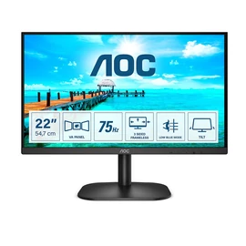AOC B2 22B2H/EU számítógép monitor 54,6 cm (21.5") 1920 x 1080 pixelek Full HD LED Fekete