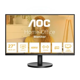 AOC B3 U27B3A számítógép monitor 68,6 cm (27") 3840 x 2160 pixelek 4K Ultra HD LCD Fekete