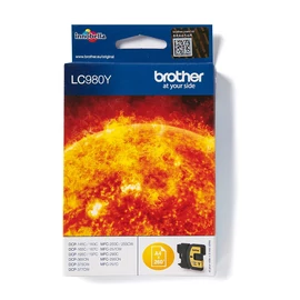 Brother LC980Y tintapatron 1 db Eredeti Sárga