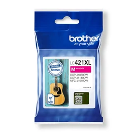 Brother LC-421XLM tintapatron 1 db Eredeti Nagy (XL) kapacitású Magenta
