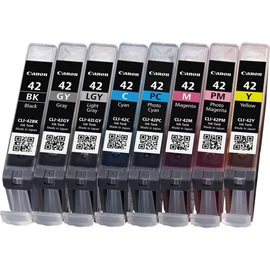 Canon 6384B010 tintapatron 8 db Eredeti Standard teljesítmény Fekete, Cián, Szürke, Világosszürke, Magenta, Fotó cián, Fotó bíborvörös, Sárga