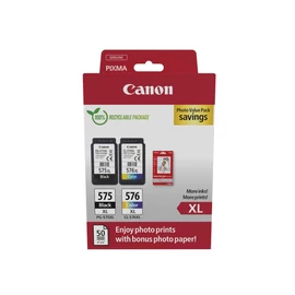 Canon 5437C006 tintapatron 2 db Eredeti Nagy (XL) kapacitású Fekete, Cián, Magenta, Sárga