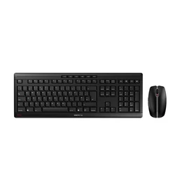 CHERRY Stream Desktop billentyűzet Egér mellékelve Irodai Vezeték nélküli RF QWERTY Brit angol Fekete