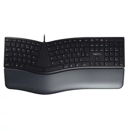 CHERRY KC 4500 ERGO billentyűzet Univerzális USB QWERTY Brit angol Fekete
