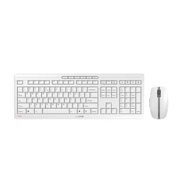 CHERRY Stream Desktop Recharge billentyűzet Egér mellékelve Univerzális Vezeték nélküli RF QWERTY Angol Szürke