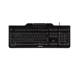 CHERRY KC 1000 SC billentyűzet Univerzális USB QWERTY Brit angol Fekete