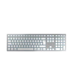 CHERRY KW 9100 SLIM FOR MAC billentyűzet Univerzális USB + Bluetooth QWERTY Északi Ezüst
