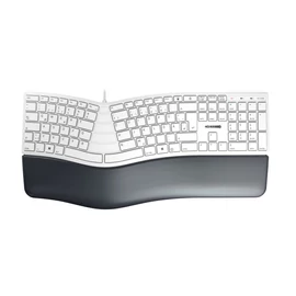 CHERRY KC 4500 ERGO billentyűzet Univerzális USB QWERTZ Német Fehér