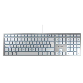CHERRY KC 6000 SLIM FOR MAC billentyűzet Irodai USB QWERTY Brit angol Ezüst