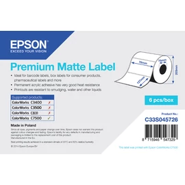 Epson Premium Matte Label Fehér Matt