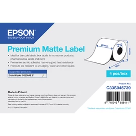 Epson C33S045739 nyomtató címke Fehér