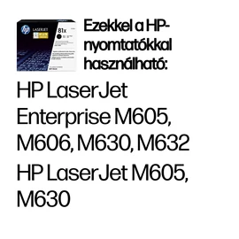 HP 81X nagy kapacitású fekete eredeti LaserJet tonerkazetta