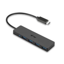 i-tec Advance C31HUB404 hálózati csatlakozó USB 3.2 Gen 2 (3.1 Gen 2) Type-C 5000 Mbit/s Fekete
