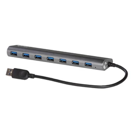 i-tec Metal U3HUB778 hálózati csatlakozó USB 3.2 Gen 1 (3.1 Gen 1) Type-A 5000 Mbit/s Ezüst