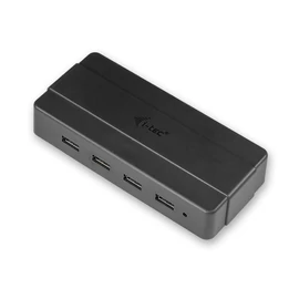 i-tec U3HUB445 hálózati csatlakozó USB 3.2 Gen 1 (3.1 Gen 1) Type-B 5000 Mbit/s Fekete