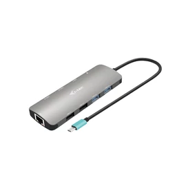 i-tec C31NANOHDM2DOCPD dokkoló állomás és port replikátor Vezetékes USB 3.2 Gen 1 (3.1 Gen 1) Type-C Ezüst