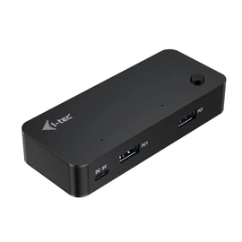 i-tec CAKVMHUB2A2C hálózati csatlakozó USB C-típus 5000 Mbit/s Fekete