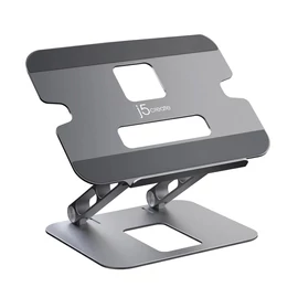 j5create JTS127 Multi-Angle Laptop Stand Laptop és táblagép állvány Fekete, Szürke 40,6 cm (16")