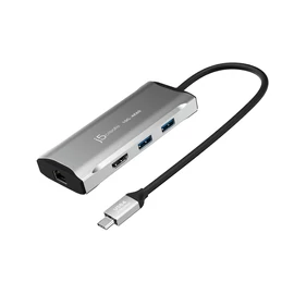 j5create JCD392 Vezetékes USB 3.2 Gen 1 (3.1 Gen 1) Type-C Szürke