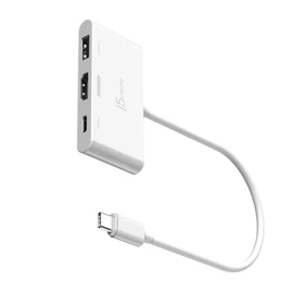 j5create JCA399-N hálózati csatlakozó USB 3.2 Gen 2 (3.1 Gen 2) Type-C 5000 Mbit/s Fehér