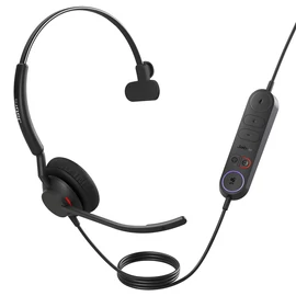 Jabra Engage 40 Headset Vezetékes Fejpánt Iroda/telefonos ügyfélközpont USB C-típus Fekete