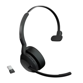 Jabra Evolve2 55 Headset Vezeték nélküli Fejpánt Iroda/telefonos ügyfélközpont Bluetooth Fekete