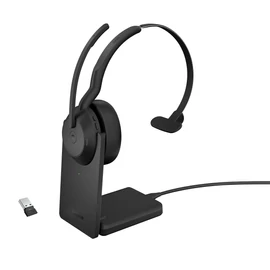 Jabra Evolve2 55 Headset Vezetékes és vezeték nélküli Fejpánt Iroda/telefonos ügyfélközpont Bluetooth Dokkoló Fekete