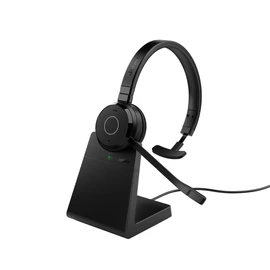 Jabra Evolve 65 TE Headset Vezetékes és vezeték nélküli Fejpánt Iroda/telefonos ügyfélközpont USB A típus Bluetooth Dokkoló Fekete