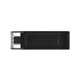 Kingston Technology DataTraveler 70 USB flash meghajtó 64 GB USB C-típus 3.2 Gen 1 (3.1 Gen 1) Fekete
