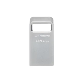 Kingston Technology DataTraveler Micro USB flash meghajtó 128 GB USB A típus 3.2 Gen 1 (3.1 Gen 1) Ezüst