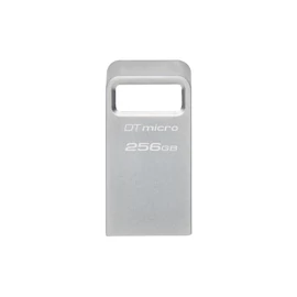 Kingston Technology DataTraveler Micro USB flash meghajtó 256 GB USB A típus 3.2 Gen 1 (3.1 Gen 1) Ezüst