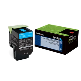 Lexmark 802SC 2K Cyan Toner (80C2SC0)