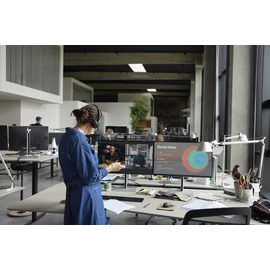 HP Poly Savi 8410 Office monaurális DECT 1880–1900 MHz-es headset Microsoft Teams-tanúsítvánnyal