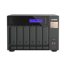 QNAP QVP-63B tárolószerver NAS Tower Intel® Core™ i3 16 GB DDR4 0 TB Fekete