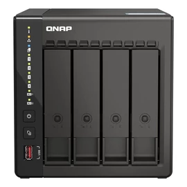 QNAP TS-453E NAS Tower Intel® Celeron® J6412 8 GB 0 TB QNAP QTS Fekete